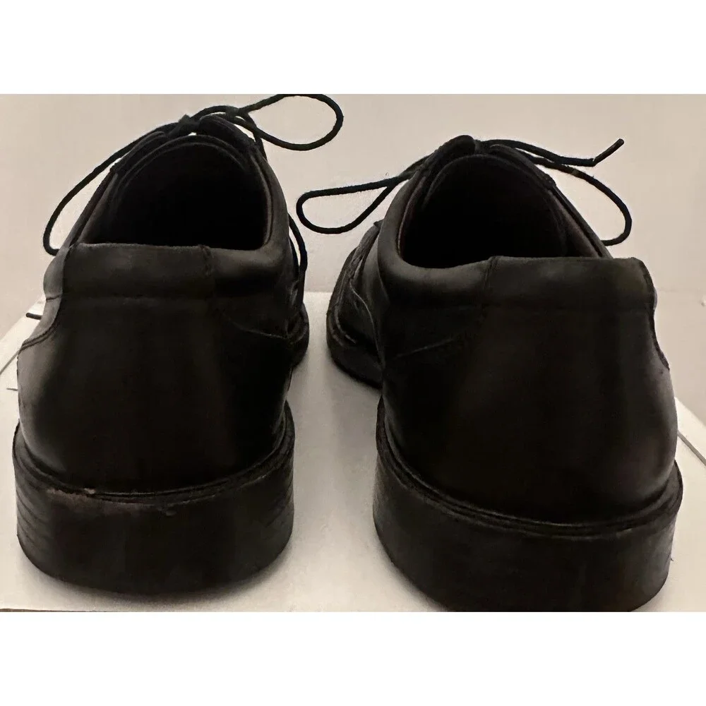 Johnston & Murphy Men’s Black Leather Oxford Shoes Size 10M Square Toe Lace Up